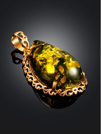 Bold Green Amber Pendant, image , picture 2