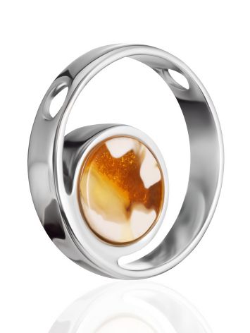 Geometric silhouette pendant with unique amber by Palazzo, image , picture 3