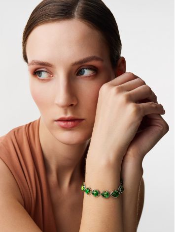Bright Green Amber Bracelet, image , picture 4