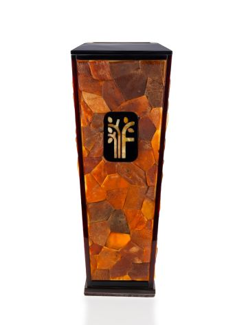 Exquisite interior vase crafted from natural amber, image , picture 4