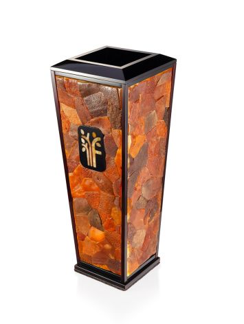 Exquisite interior vase crafted from natural amber, image , picture 5