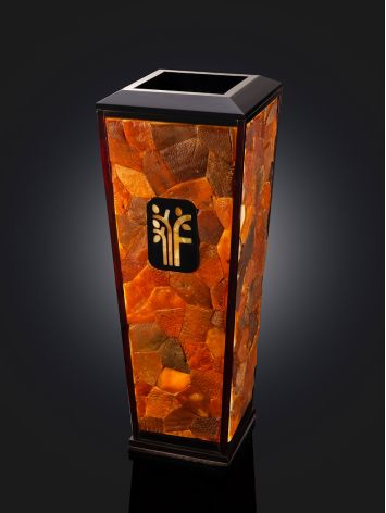 Exquisite interior vase crafted from natural amber, image , picture 3