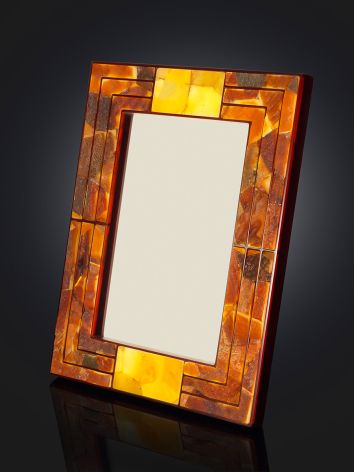 Natural amber photo frame — an elegant interior accent, image , picture 2