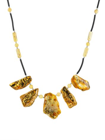 Raw Amber Necklace, image 