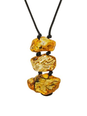 Uniquely shaped Amber Necklace, image 