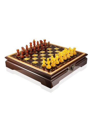 Chess and checkers set: board, pieces, and checkers, image 