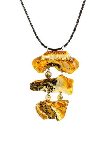 Raw Amber Necklace, image 