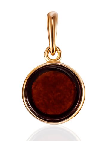 Elegant pendant made of natural cherry amber “Furor”, Length: 2, image 