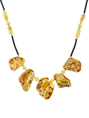 Textured Amber Necklace, image 