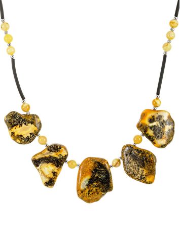 Bold Natural Amber Necklace, image 