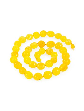 Charming, vibrant natural amber necklace "Plum", Length: 53.5, image , picture 3