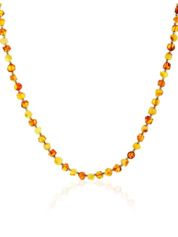 Bright natural amber choker featuring warm sunny shades, image 