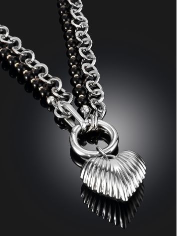 2-in-1 Transformer Choker With Cherry Amber and Hematite, image , picture 2