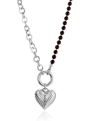 2-in-1 Transformer Choker With Cherry Amber and Hematite, image , picture 7