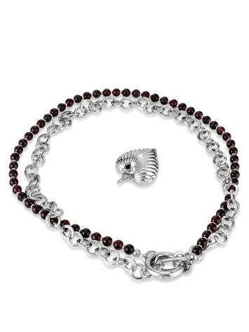 2-in-1 Transformer Choker With Cherry Amber and Hematite, image , picture 10