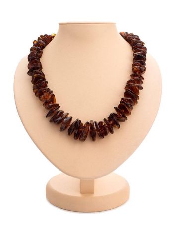 Cherry Amber Beaded Necklace, image 