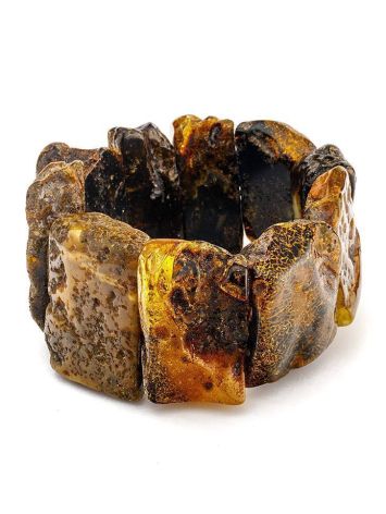 Raw Amber Beaded Bracelet The Volcano, image 