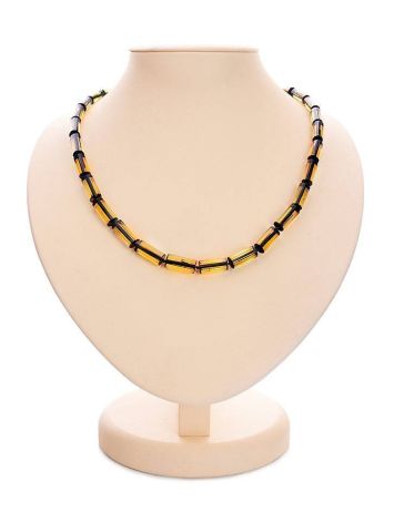 Faceted Green Amber Amber Necklace The Prague, image 