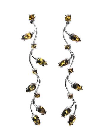 Refined Amber Dangles In Sterling Silver The Verbena, image 