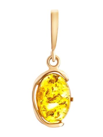 Gold-Plated Pendant With Lemon Amber The Vivaldi, image 