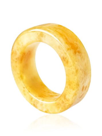 Honey Amber Band Ring The Magma, Ring Size: 8.5 / 18.5, image 