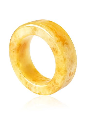 Honey Amber Band Ring The Magma, Ring Size: 8.5 / 18.5, image 