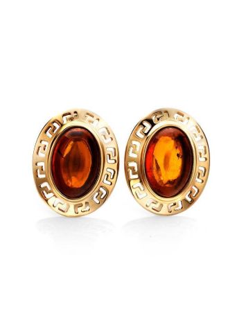 Amber Earrings In Gold-Plated Silver The Ellas, image 
