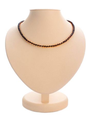 Green Amber Beaded Necklace The Prague, image 