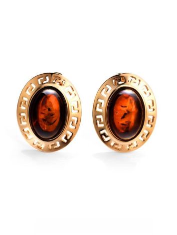 Amber Earrings In Gold-Plated Silver The Ellas, image 