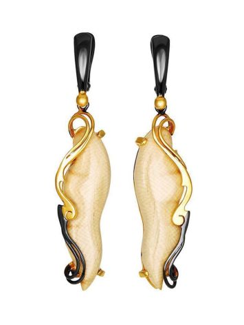 Elongated Mammoth Tusk Earrings In Gold-Plated Silver The Era, image 