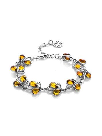 Amber Bracelet In Sterling Silver The Lily Of The Valley, image 