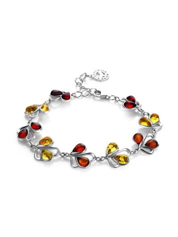 Amber Bracelet In Sterling Silver The Lily Of The Valley, image 
