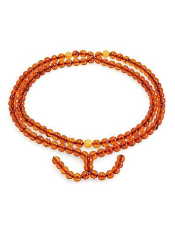 Cognac Amber Buddhist Prayer Beads, image 
