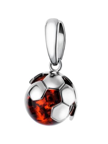 Amazing Silver Pendant With Cherry Amber The League, image 