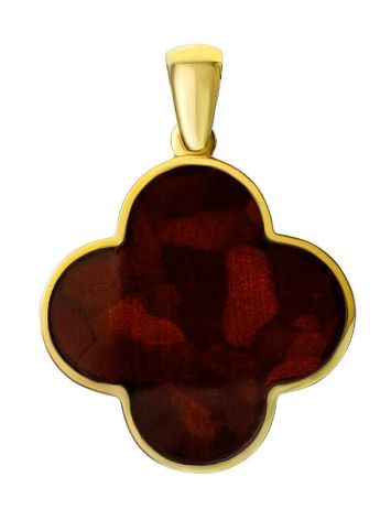 Alhambra Amber Pendant In Gold-Plated Silver The Monaco, image 