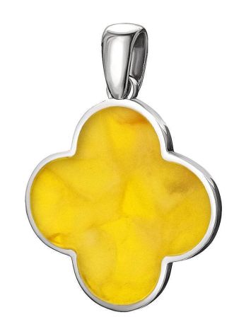 Alhambra Amber Pendant In Sterling Silver The Monaco, image 