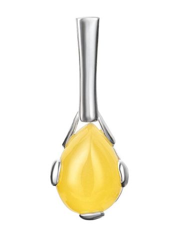 Honey Amber Pendant In Sterling Silver The Twinkle, image 