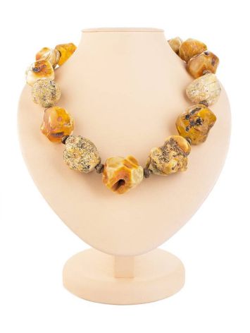 Raw Amber Beaded Necklace The Indonesia, image 