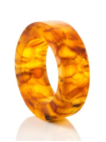 Mat Cognac Amber Band  Ring The Magma, image 