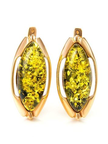Amber Earrings In Gold-Plated Silver The Ballade, image 