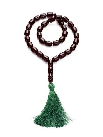 Islamic 33 Cherry Amber Prayer Beads, image 