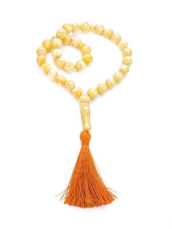 Muslim 33 Honey Amber Prayer Beads, image 