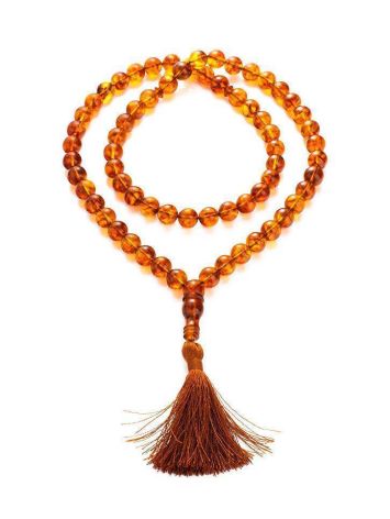 Muslim 66 Cognac Amber Prayer Beads, image 