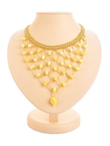 Amber Necklace With Beads The Fable, image 