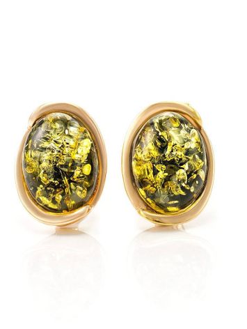 Amber Earrings In Gold-Plated Silver The Strauss, image 