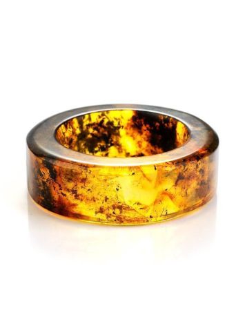 Bright Lemon Amber Band Ring The Magma, image 