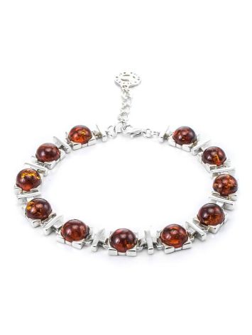 Cherry Amber Bracelet In Sterling Silver The Rondo, image 