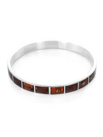 Cherry Amber Bracelet In Sterling Silver The London, image 