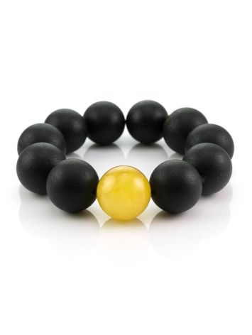 Black Amber Bracelet The Cuba, image 