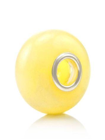 Polished Honey Amber Ball Charm, image 
